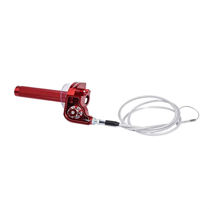 Motorcycle Modified CNC Throttle Handle CRQ CRF Motorcycle Large Oil Adjustable Visual Handle With Throttle Cable suppliers